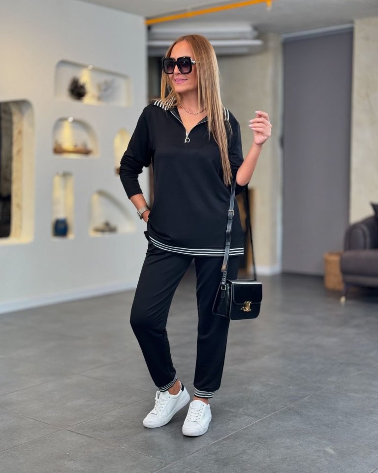 Mamo Siyah İkili Takım - Mamo kadın butik takım