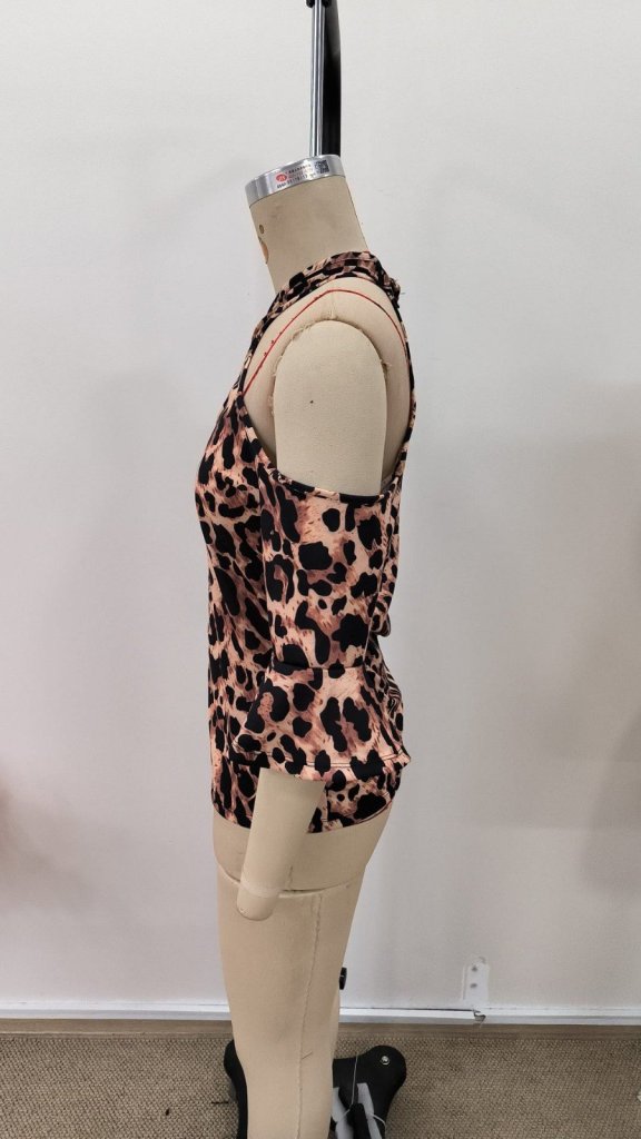Mamo Leopar Şık Bluz - Mamo kadın butik bluz