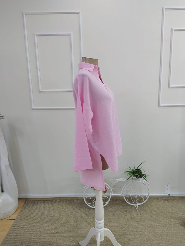 Mamo Pembe Şık Bluz - Mamo kadın butik bluz
