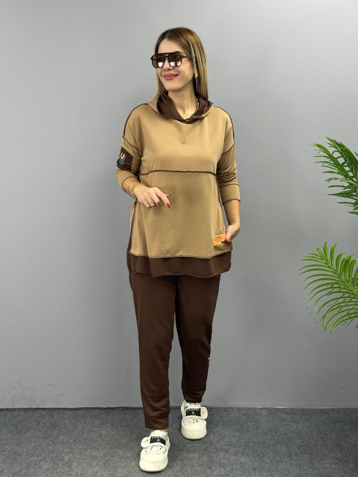 Mamo Sütlü Kahve Takım - Mamo kadın butik takım