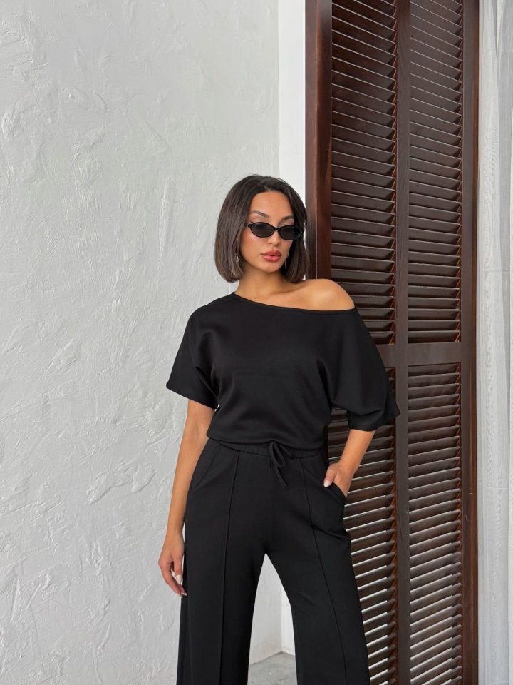 Mamo Siyah İkili Takım - Mamo kadın butik takım