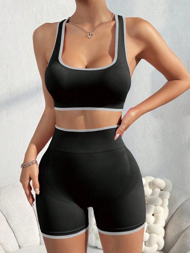 Mamo Siyah Şortlu Takım - Mamo kadın butik takım