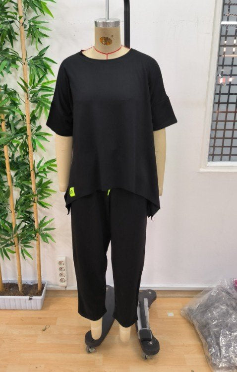 Mamo Siyah Viskon Takım - Mamo kadın butik takım
