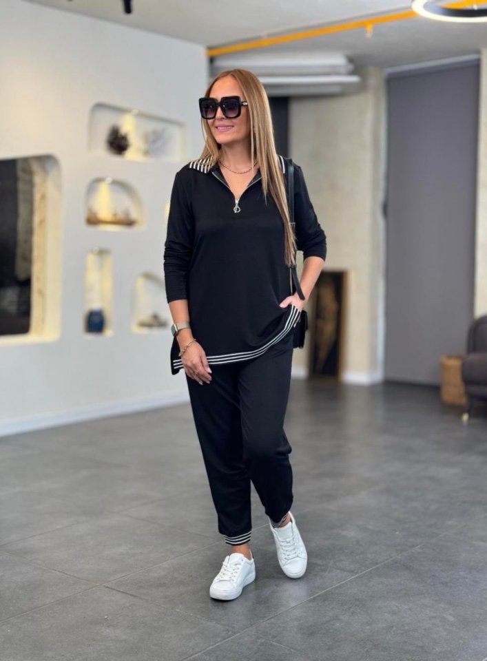 Mamo Siyah İkili Takım - Mamo kadın butik takım