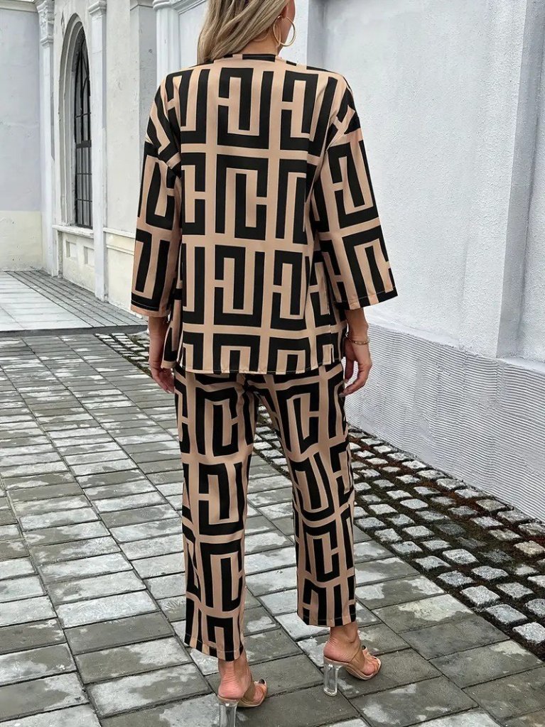 Mamo Kahve İkili Takım - Mamo kadın butik takım