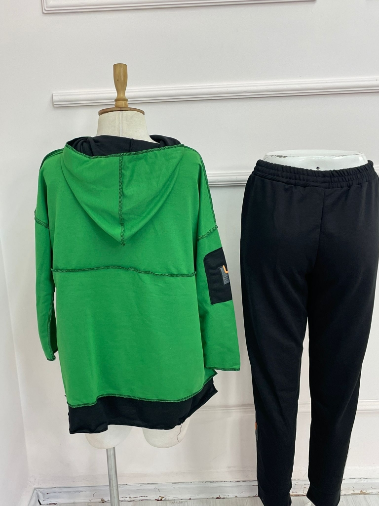 Mamo Yeşil İkili Takım - Mamo kadın butik takım