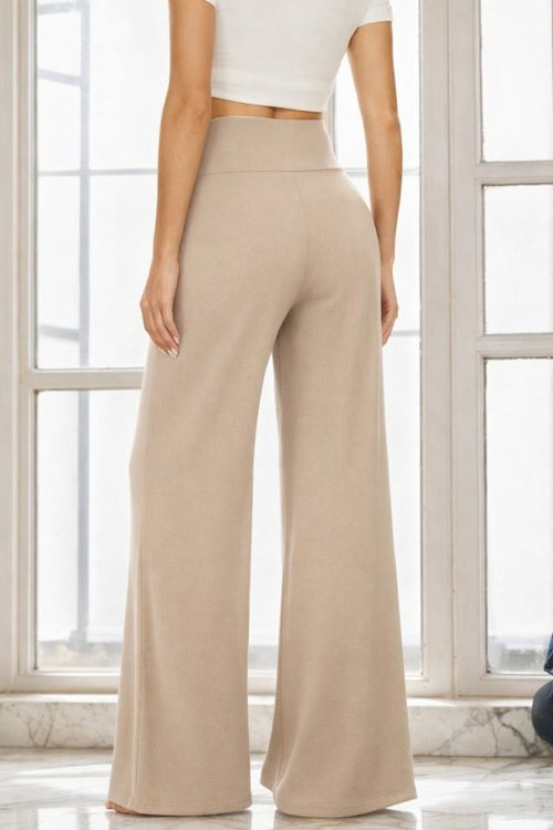 Mamo Bej Krep Pantolon - Mamo kadın butik alt giyim
