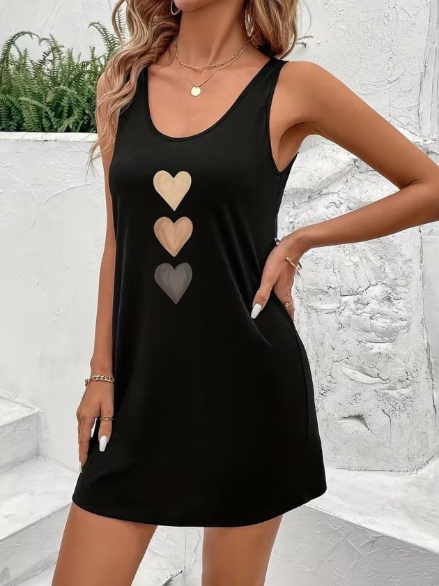 Mamo Siyah Mini Askılı Viskon Elbise - Mamo kadın butik elbise