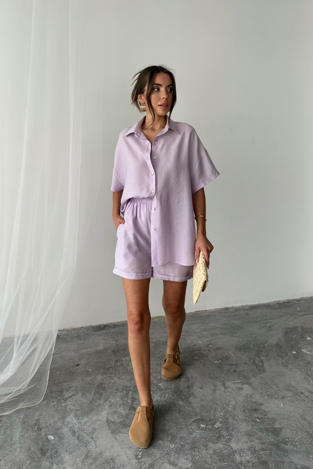 Mamo Lila İkili Takım - Mamo kadın butik takım
