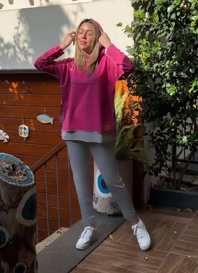 Mamo Pembe İkili Takım - Mamo kadın butik takım