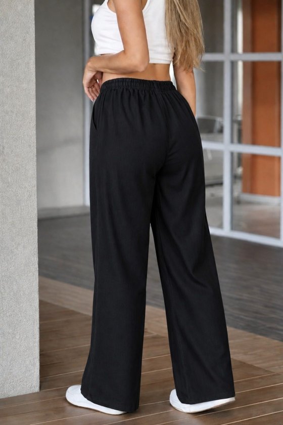 Mamo Siyah Rahat Kesim Pantolon - Mamo kadın butik alt giyim