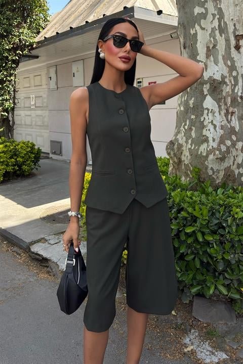 Mamo Çağla Yeşili Takım - Mamo kadın butik takım