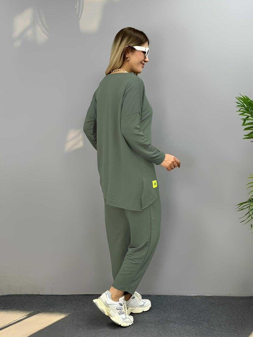 Mamo Haki Viskon Takım - Mamo kadın butik takım