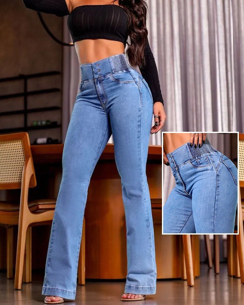 Mamo Mavi Rahat Kesim Pantolon - Mamo kadın butik alt giyim