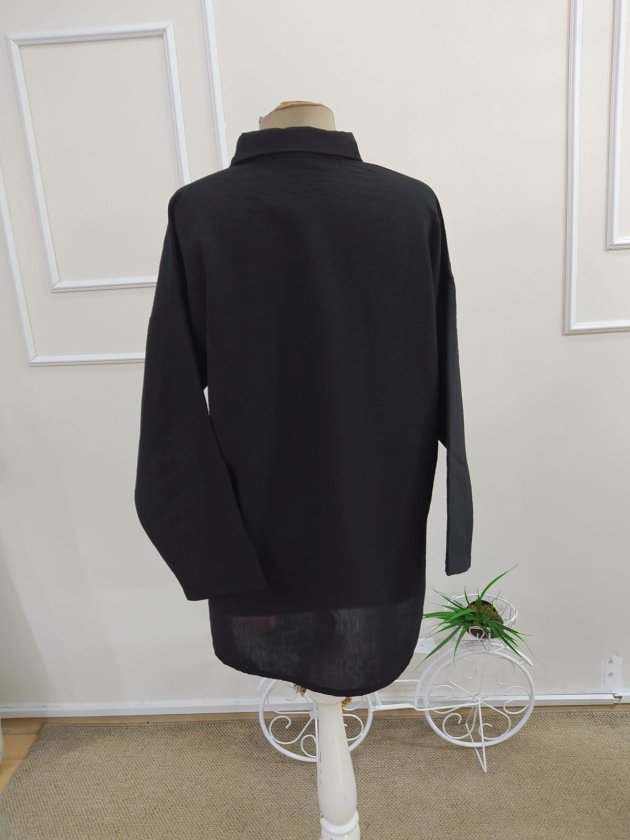 Mamo Siyah Şık Bluz - Mamo kadın butik bluz