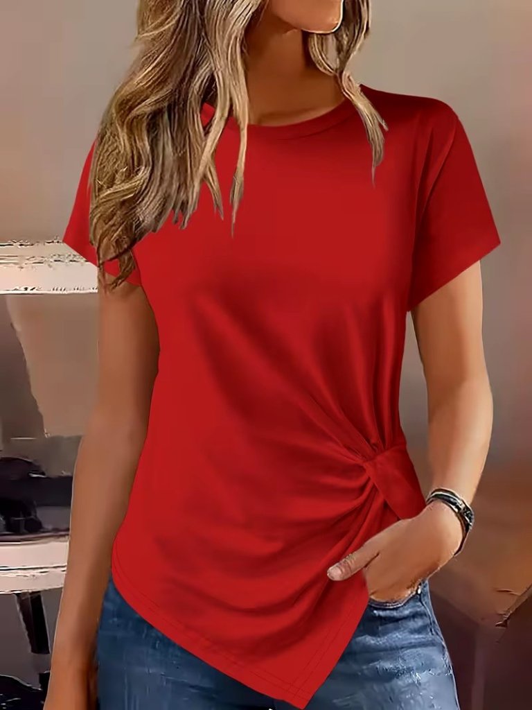 Mamo Kırmızı Sim Detaylı Viskon Bluz - Mamo kadın butik bluz