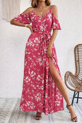 Mamo Kırmızı Mini Askılı Kruvaze Elbise - Mamo kadın butik elbise