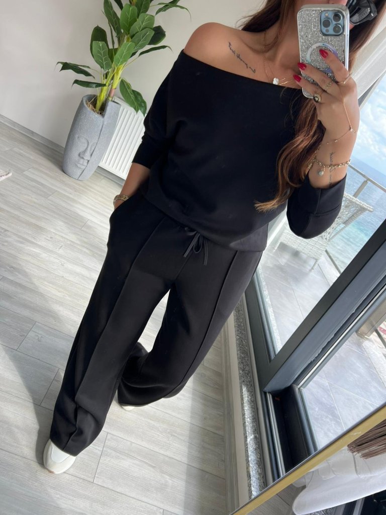 Mamo Siyah İkili Takım - Mamo kadın butik takım