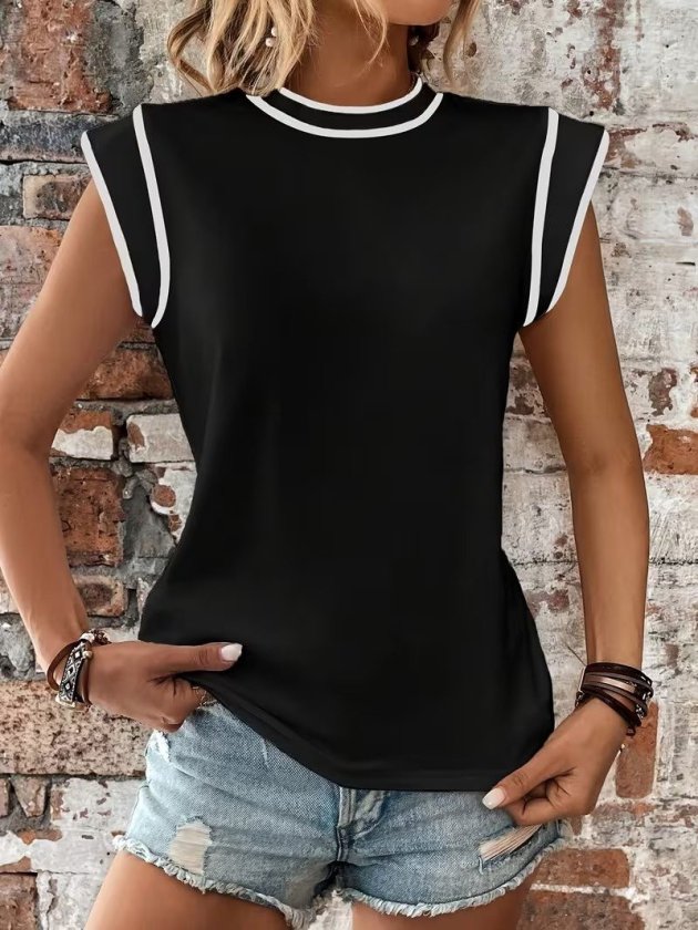 Mamo Siyah Viskon Bluz - Mamo kadın butik bluz