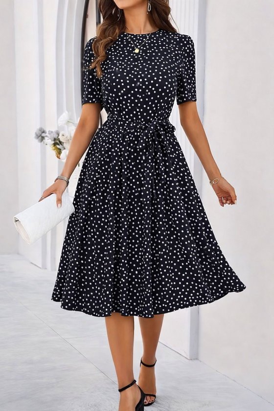 Mamo Siyah Mini Elbise - Mamo kadın butik elbise