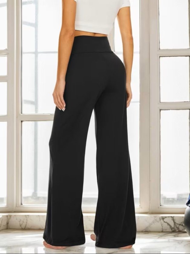 Mamo Siyah Krep Pantolon - Mamo kadın butik alt giyim