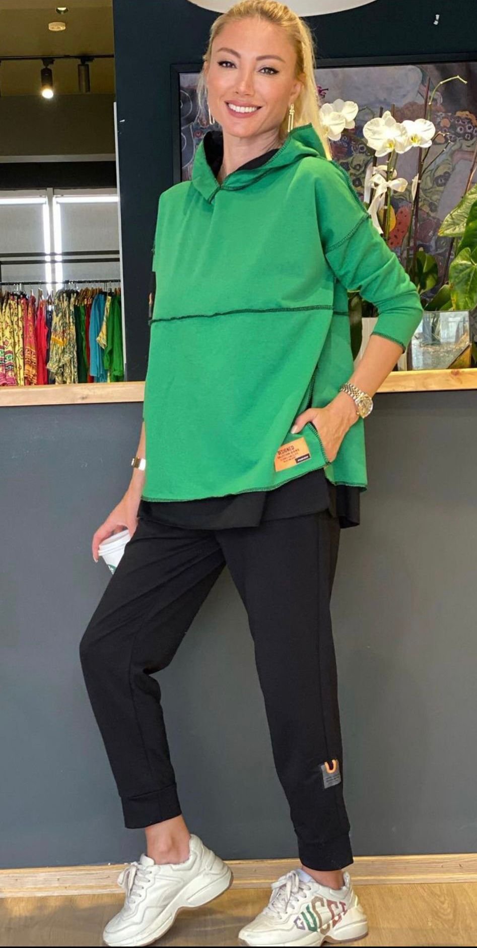 Mamo Yeşil İkili Takım - Mamo kadın butik takım