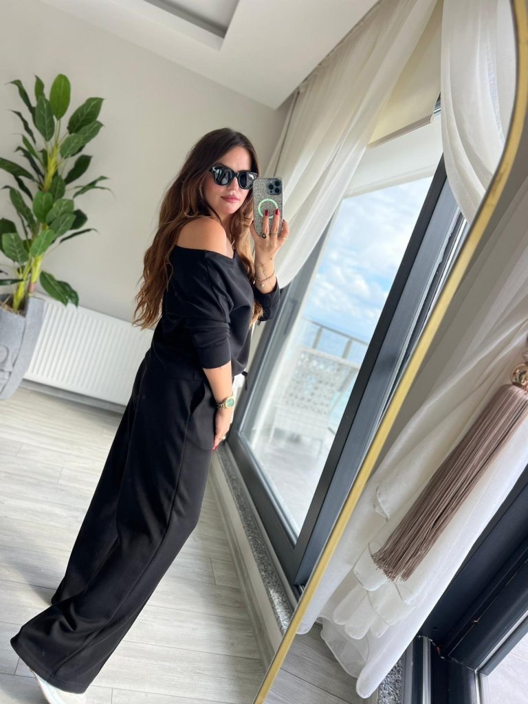 Mamo Siyah İkili Takım - Mamo kadın butik takım