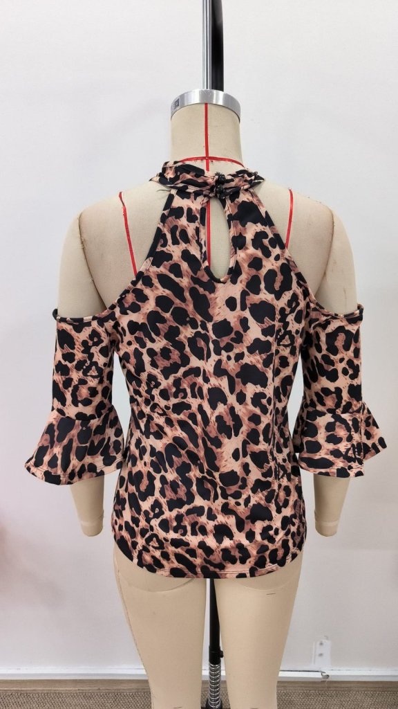 Mamo Leopar Şık Bluz - Mamo kadın butik bluz