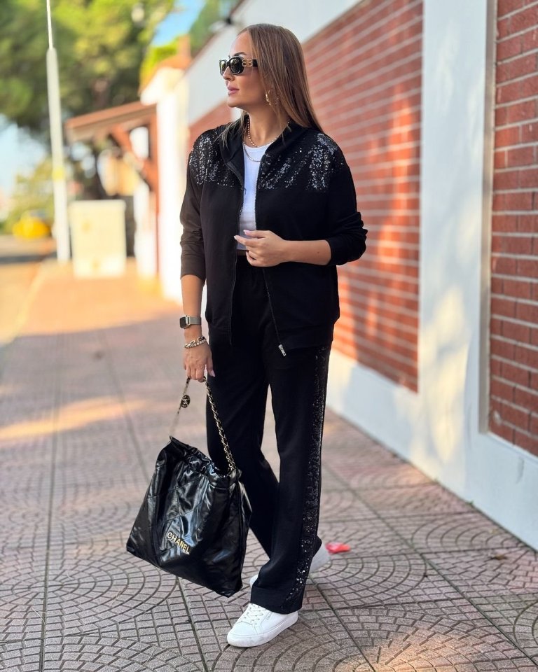 Mamo Siyah İkili Takım - Mamo kadın butik takım