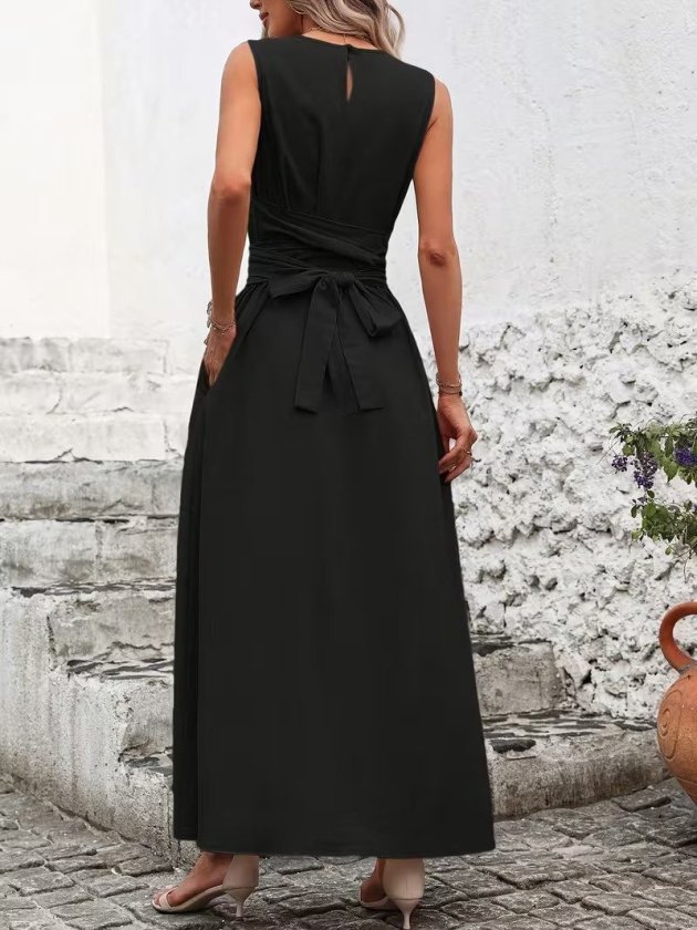 Mamo Siyah Uzun Elbise - Mamo kadın butik elbise