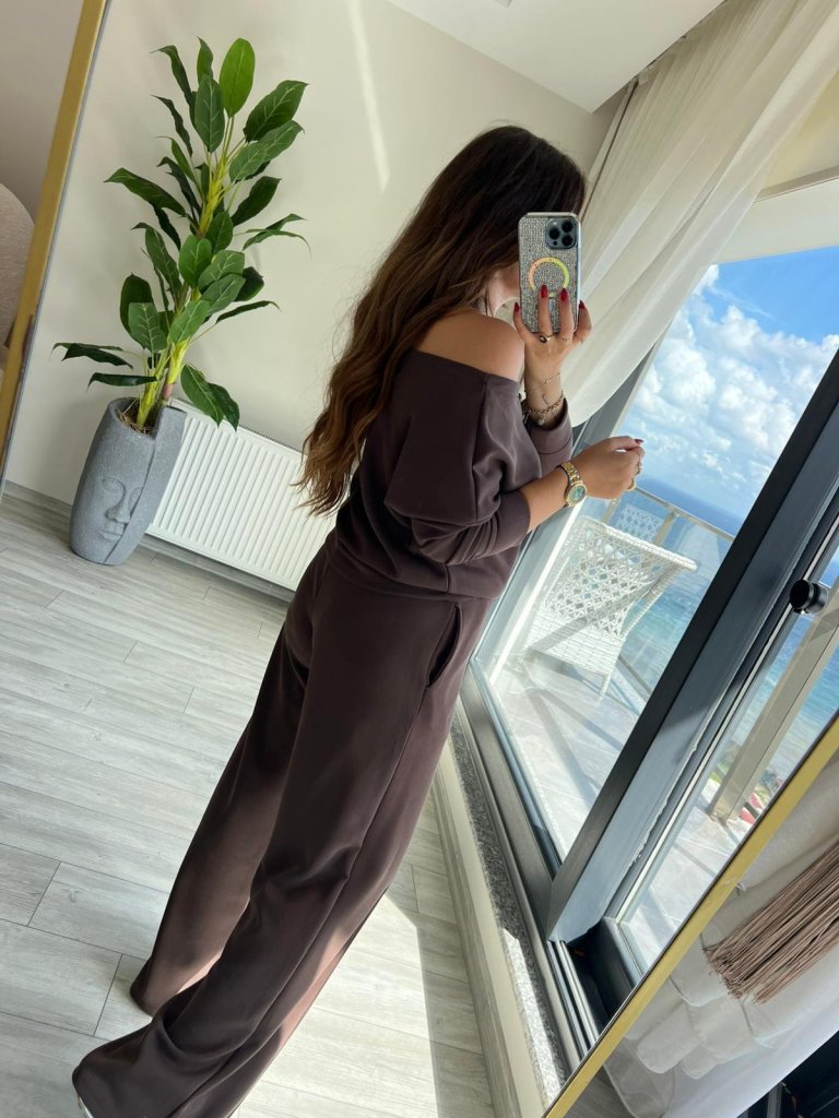 Mamo Kahve İkili Takım - Mamo kadın butik takım