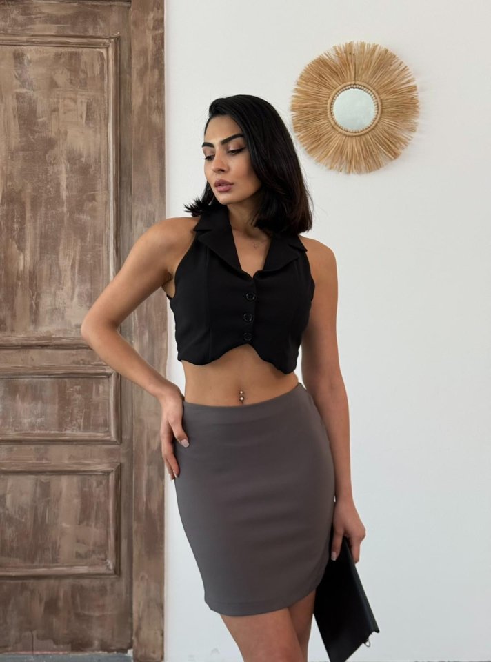 Mamo Mini Etek - Mamo kadın butik alt giyim
