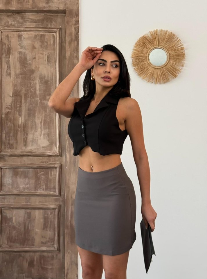 Mamo Mini Etek - Mamo kadın butik alt giyim