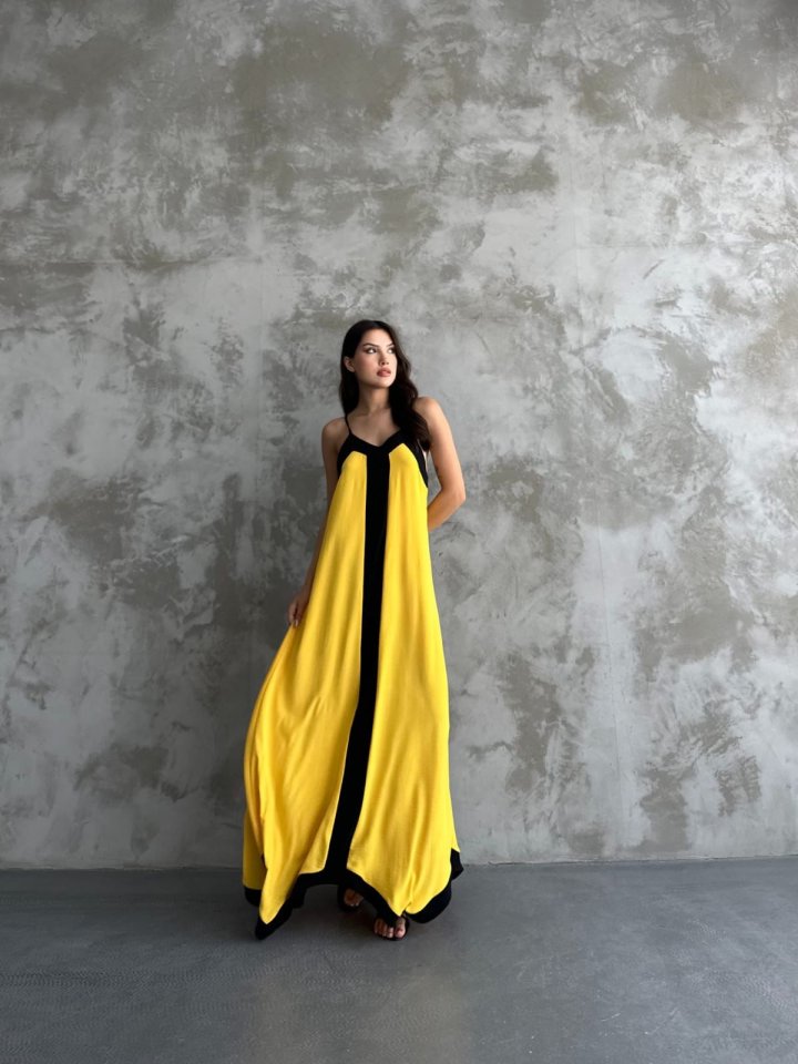 Mamo Uzun Askılı Elbise - Mamo kadın butik elbise