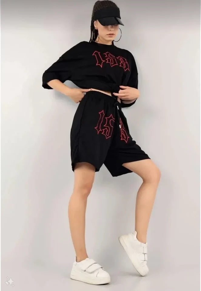 Mamo Siyah İkili Takım - Mamo kadın butik takım
