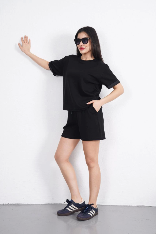 Mamo Siyah İkili Takım - Mamo kadın butik takım