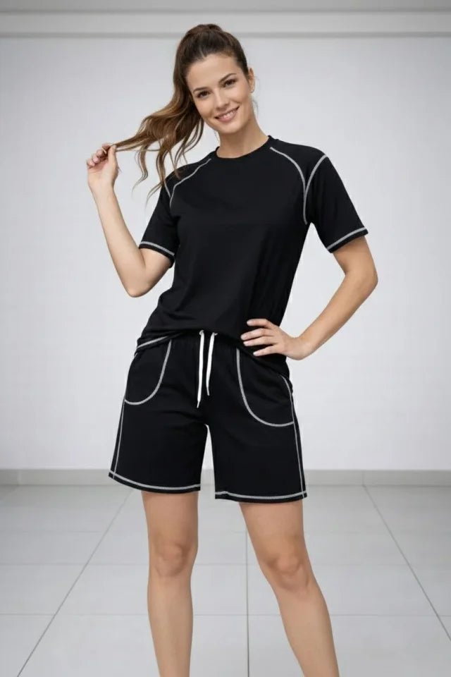 Mamo Siyah İkili Takım - Mamo kadın butik takım