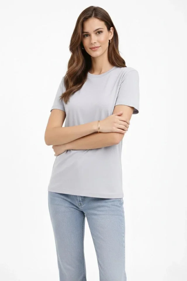 Mamo Gri Rahat Kesim Şort - Mamo kadın butik alt giyim