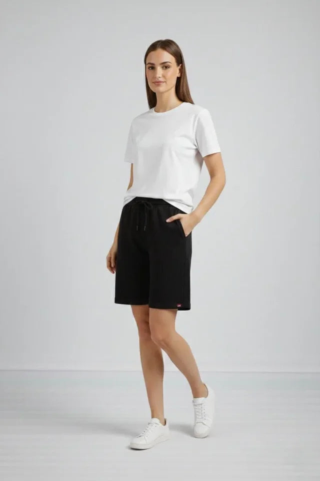 Mamo Siyah Cepli Şort - Mamo kadın butik alt giyim