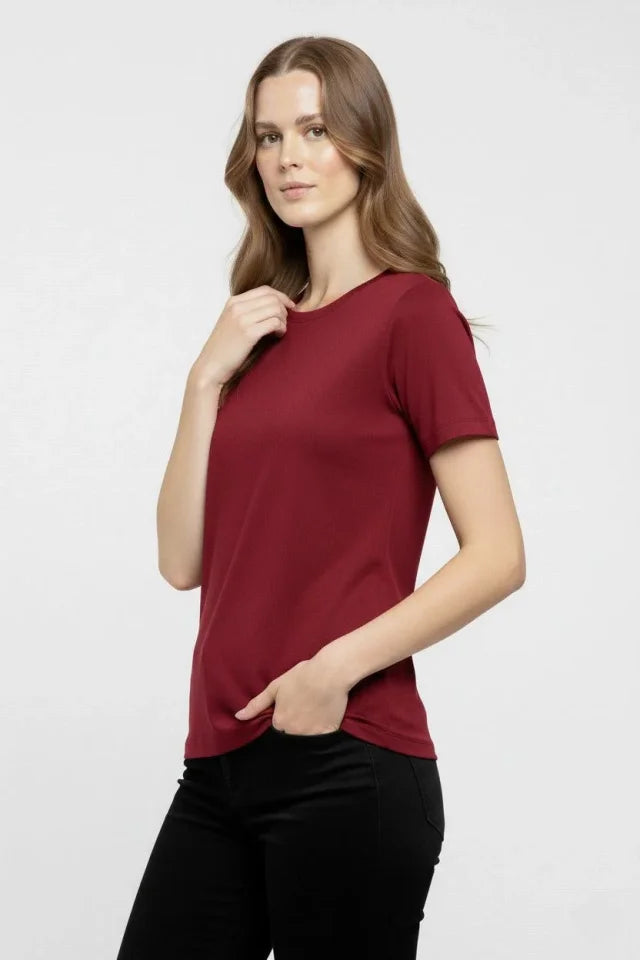 Mamo Bordo Rahat Kesim Şort - Mamo kadın butik alt giyim