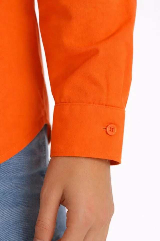 Mamo Turuncu Gömlek - Mamo kadın butik üst giyim