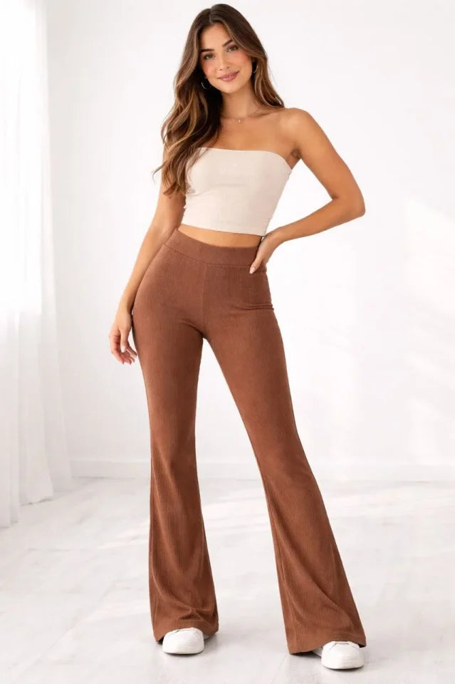 Mamo Kahverengi Kaşkorse Pantolon - Mamo kadın butik alt giyim