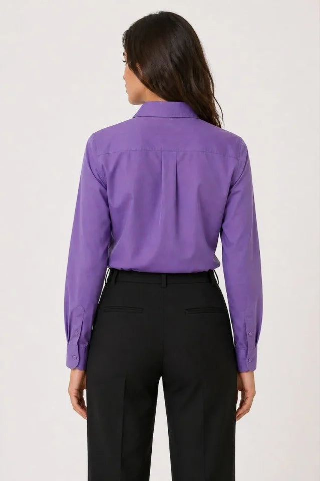 Mamo Mor Gömlek - Mamo kadın butik üst giyim