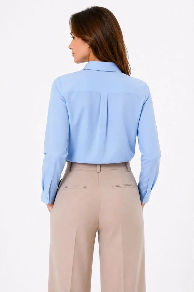 Mamo Açık Mavi Gömlek - Mamo kadın butik üst giyim