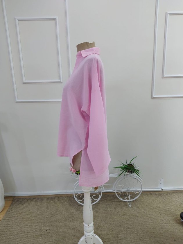 Mamo Pembe Şık Bluz - Mamo kadın butik bluz