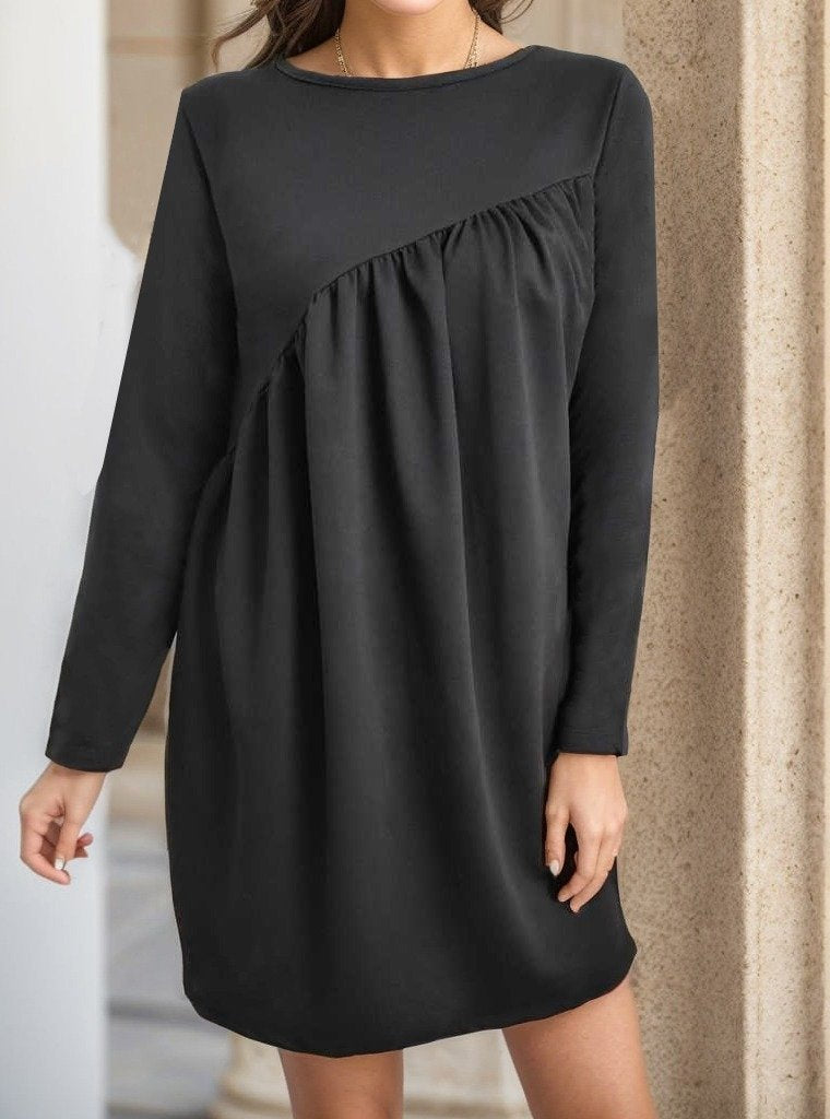 Mamo Siyah Mini Elbise - Mamo kadın butik elbise