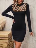 Mamo Siyah Mini Elbise - Mamo kadın butik elbise