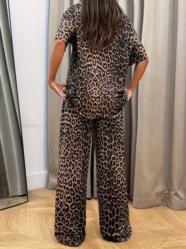 Mamo Leopar Desenli Takım - Mamo kadın butik takım