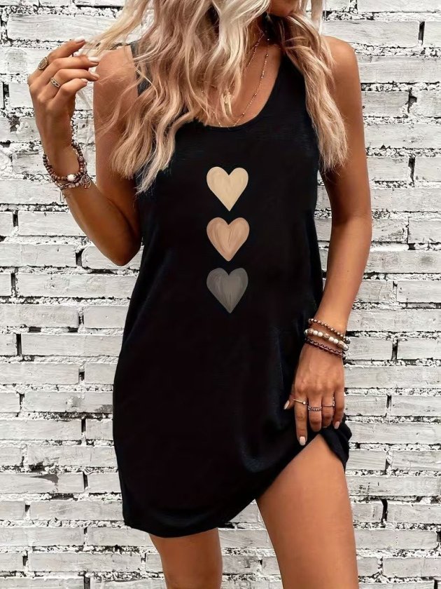 Mamo Siyah Mini Askılı Viskon Elbise - Mamo kadın butik elbise