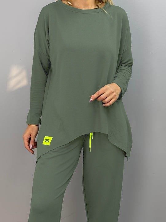 Mamo Haki Viskon Takım - Mamo kadın butik takım